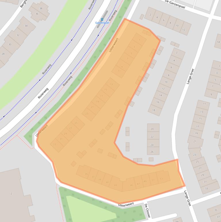 Kaart van postcodegebied 6932MK.