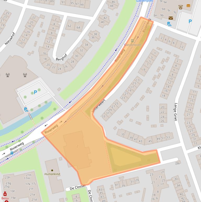 Kaart van postcodegebied 6932ML.