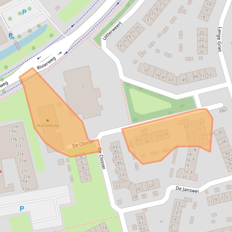 Kaart van postcodegebied 6932MN.