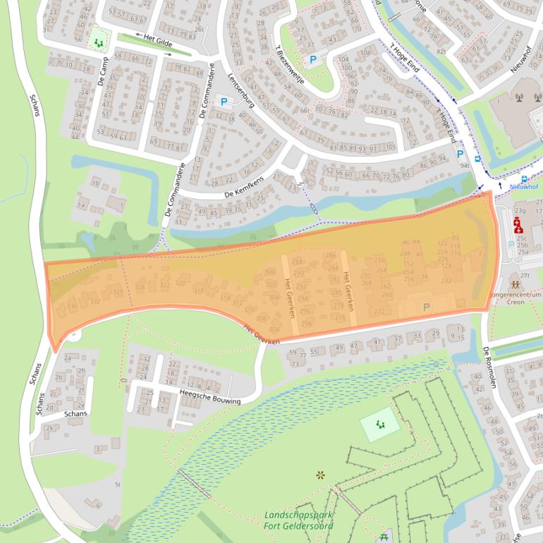 Kaart van postcodegebied 6932MX.