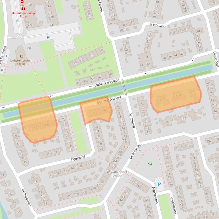 Kaart van postcodegebied 6932NH.