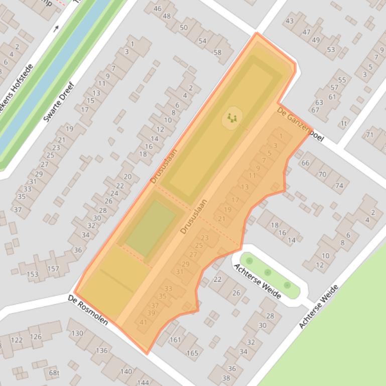 Kaart van postcodegebied 6932NR.