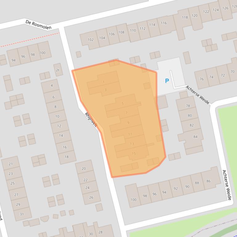 Kaart van postcodegebied 6932PE.