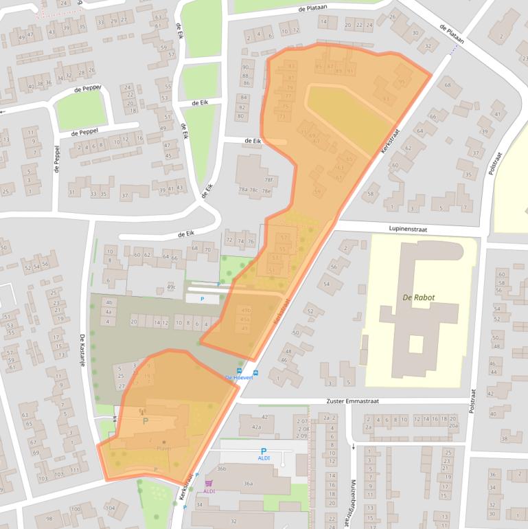 Kaart van postcodegebied 6941AE.