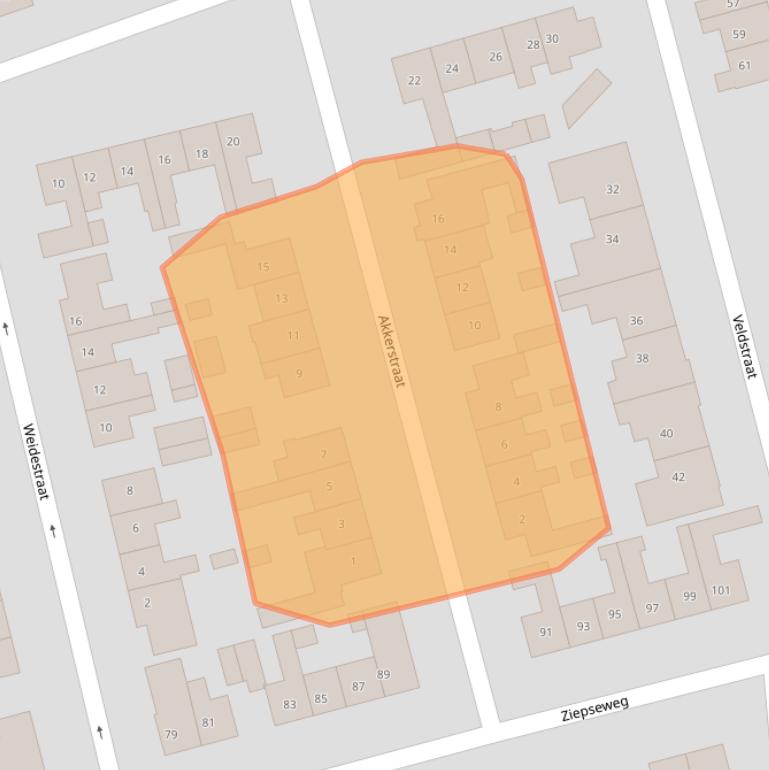 Kaart van postcodegebied 6941BB.