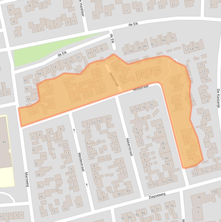 Kaart van postcodegebied 6941BD.