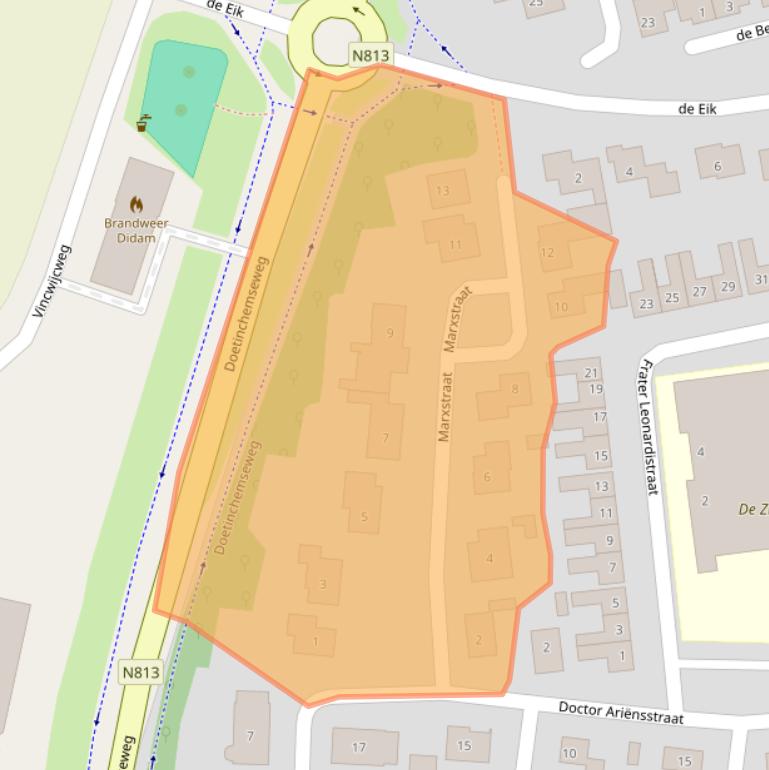 Kaart van postcodegebied 6941CK.