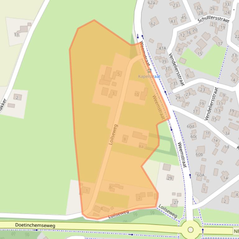 Kaart van postcodegebied 6941DA.