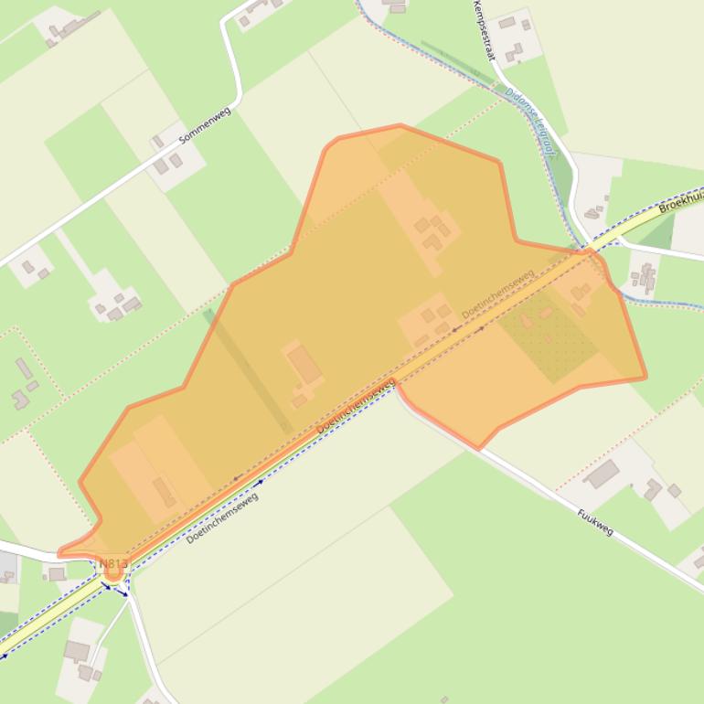 Kaart van postcodegebied 6941DG.