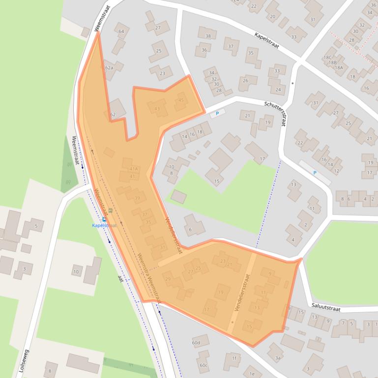 Kaart van postcodegebied 6941ED.