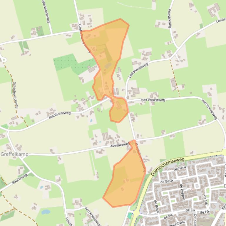 Kaart van postcodegebied 6941RL.