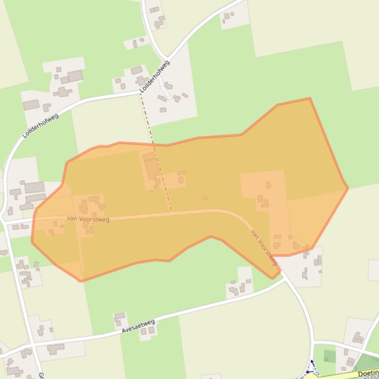 Kaart van postcodegebied 6941RV.