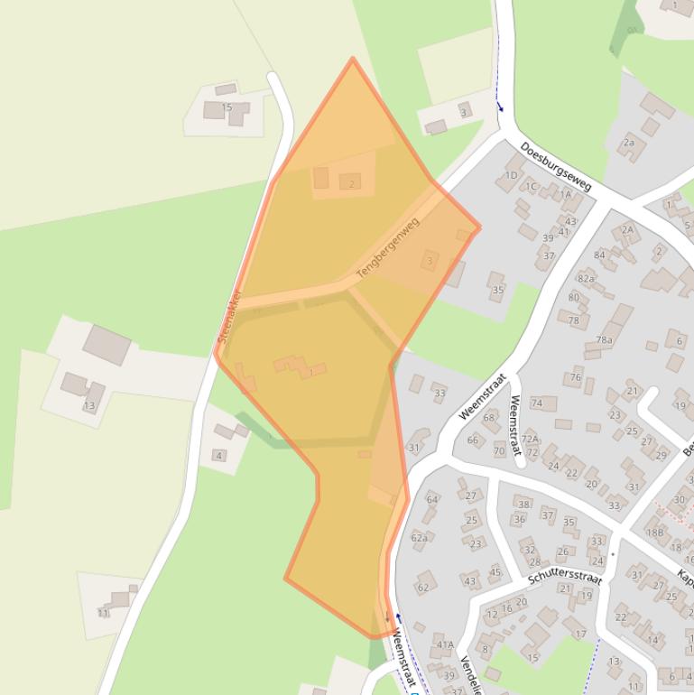 Kaart van postcodegebied 6941SH.