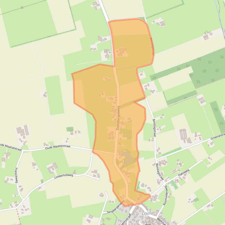 Kaart van postcodegebied 6941SJ.