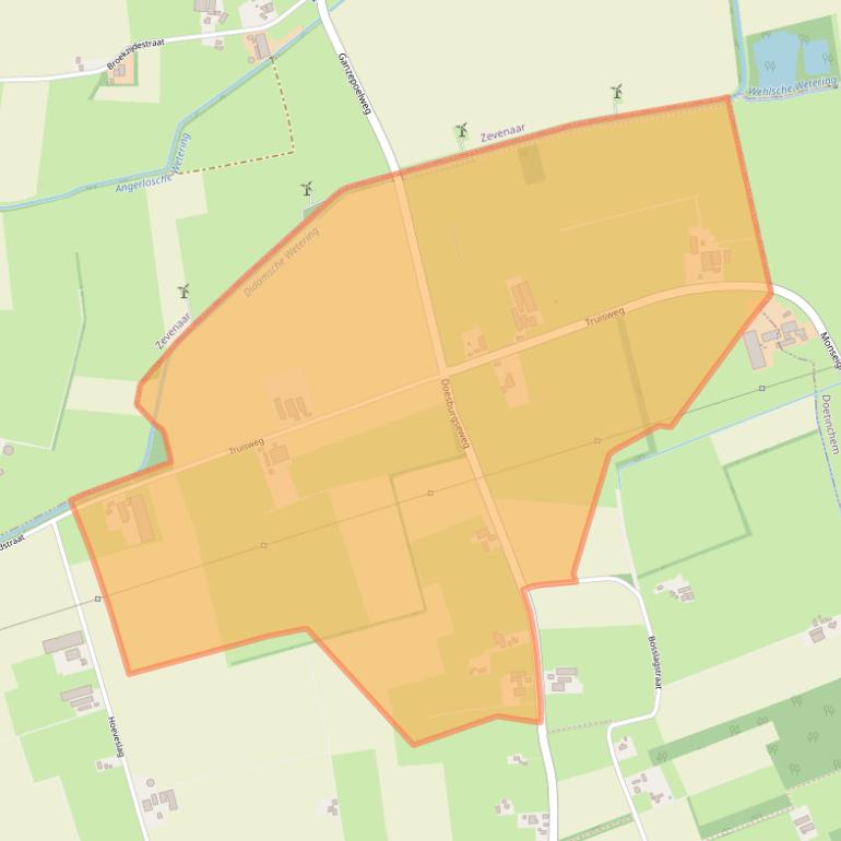 Kaart van postcodegebied 6941SK.