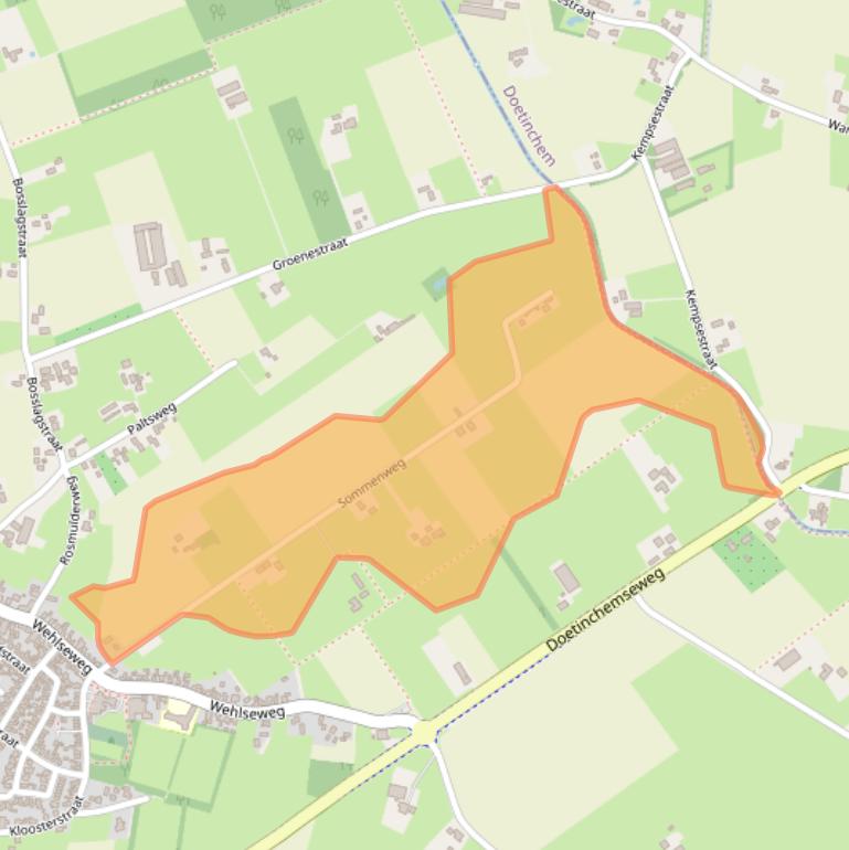Kaart van postcodegebied 6941ST.