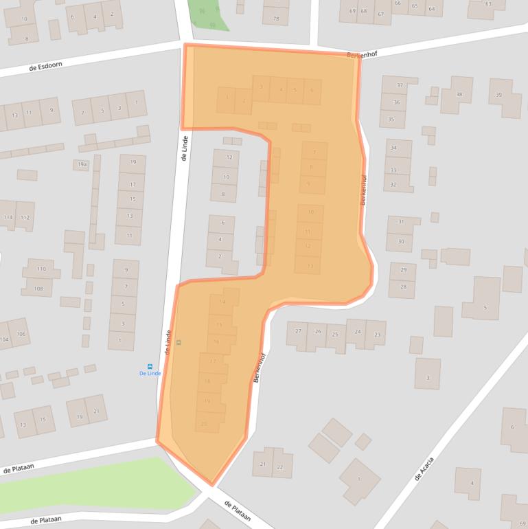 Kaart van postcodegebied 6941ZP.