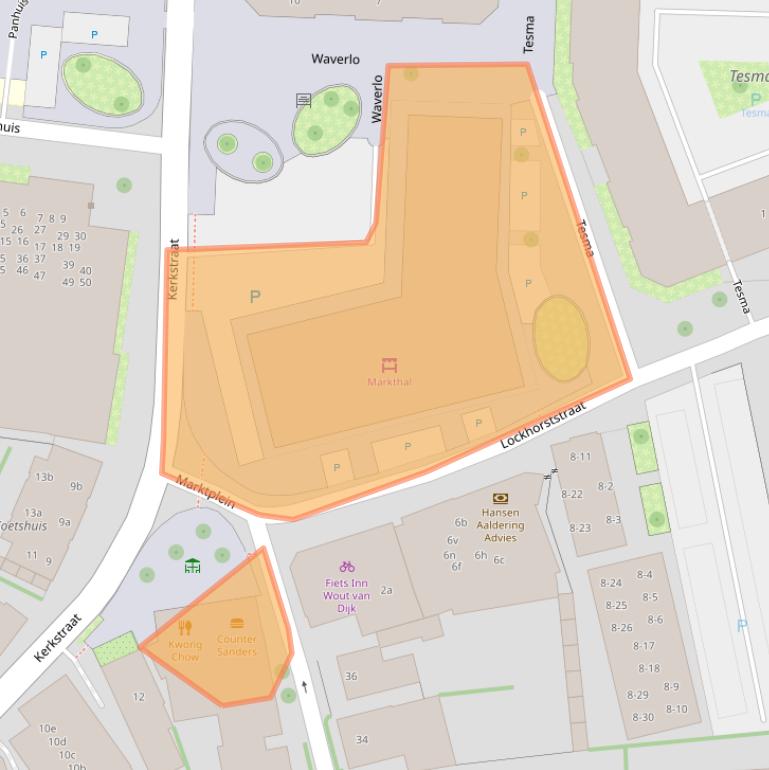 Kaart van postcodegebied 6942AA.