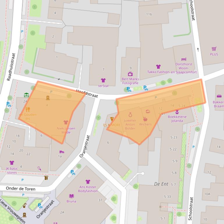 Kaart van postcodegebied 6942AT.