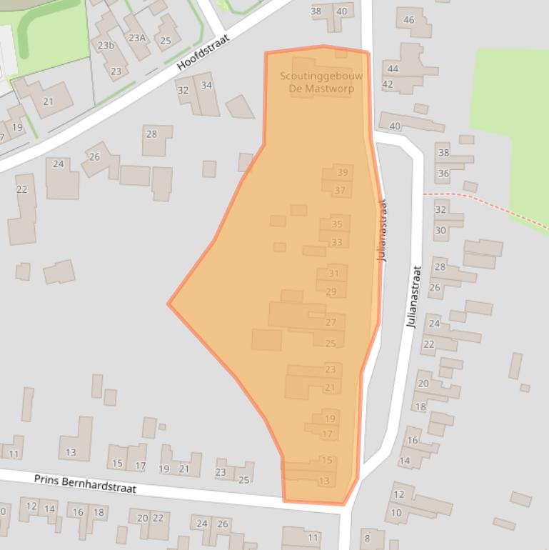 Kaart van postcodegebied 6942BB.