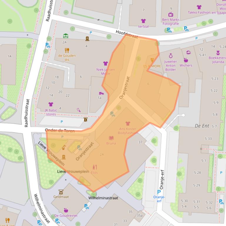 Kaart van postcodegebied 6942BD.