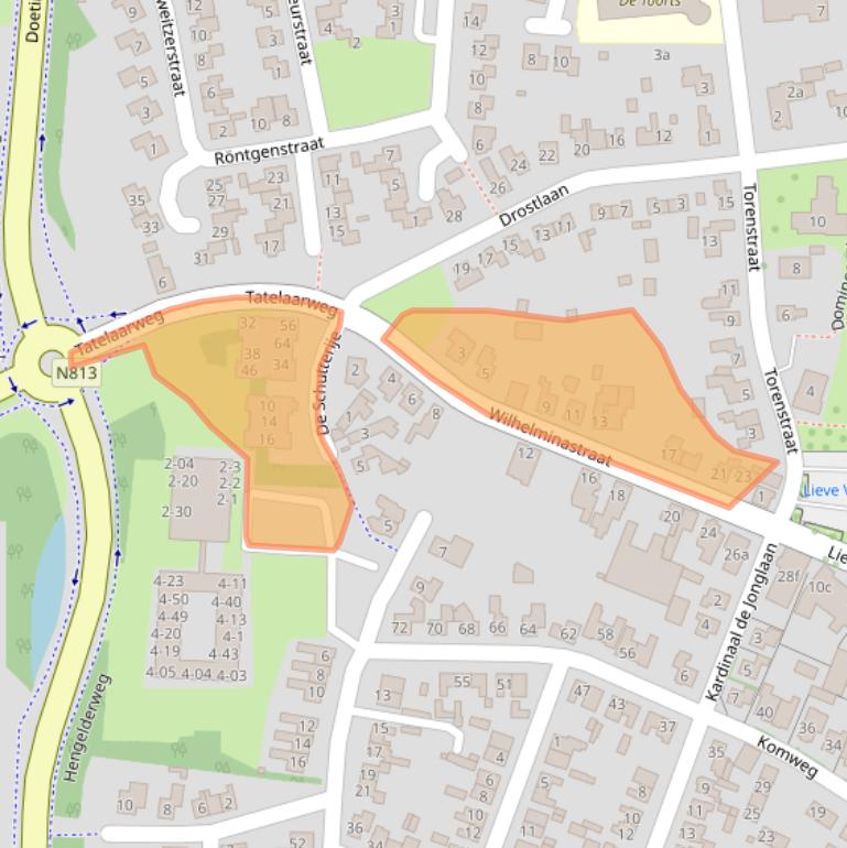 Kaart van postcodegebied 6942BH.