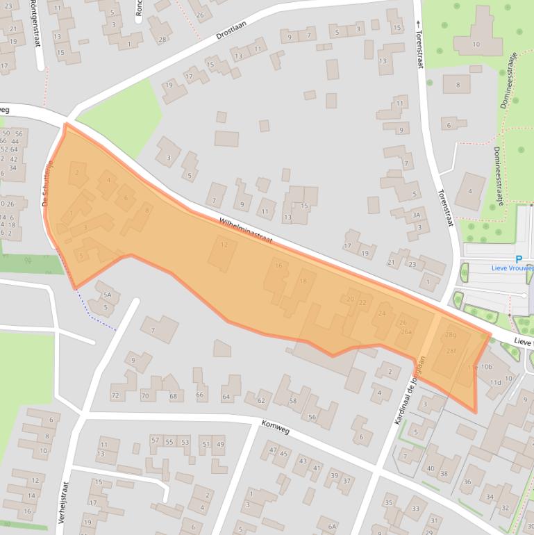 Kaart van postcodegebied 6942BL.