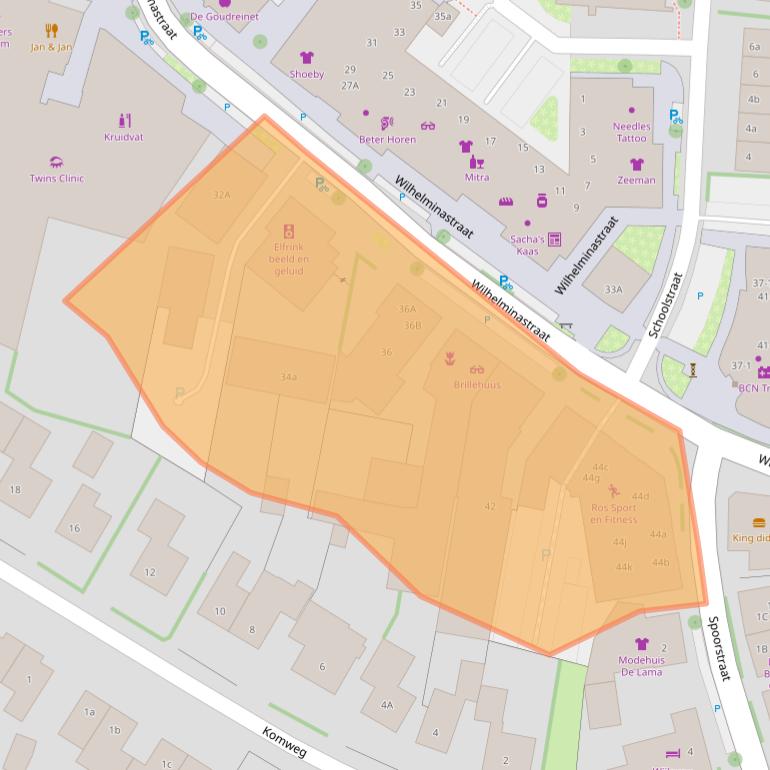 Kaart van postcodegebied 6942BM.