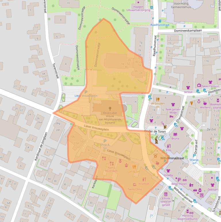 Kaart van postcodegebied 6942BP.