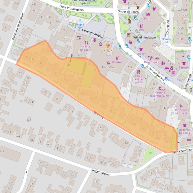 Kaart van postcodegebied 6942BT.