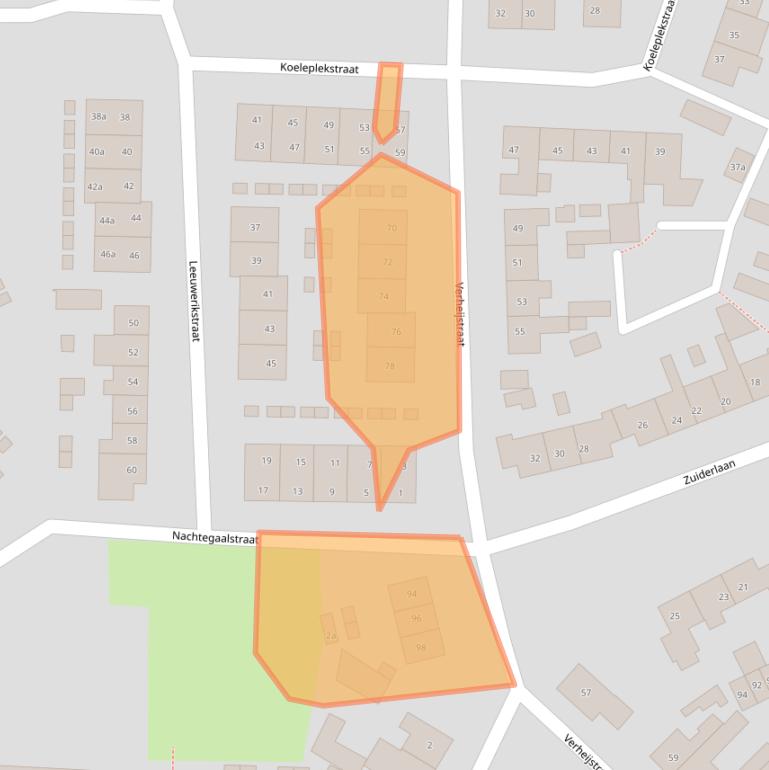 Kaart van postcodegebied 6942CJ.