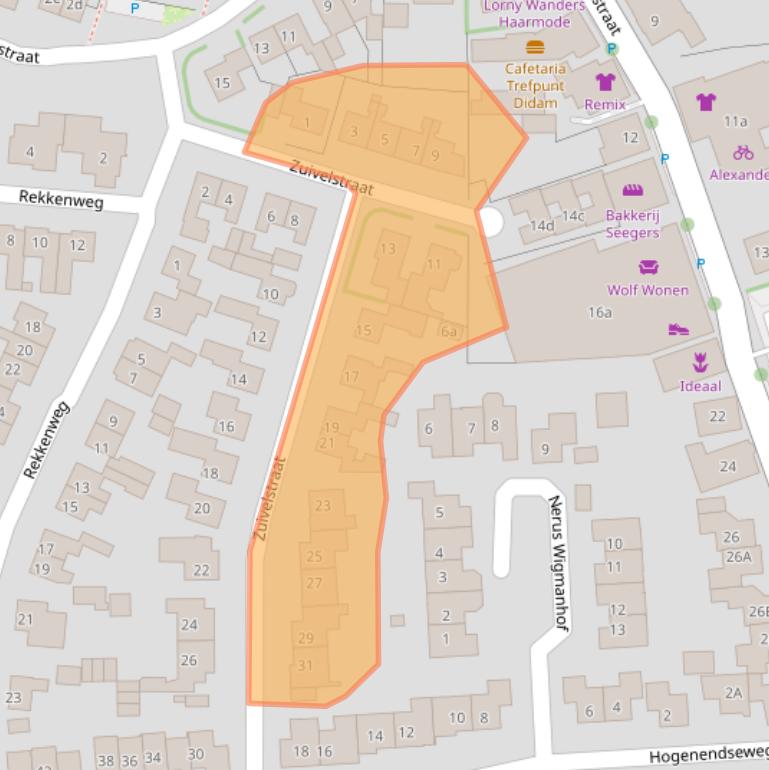 Kaart van postcodegebied 6942DP.