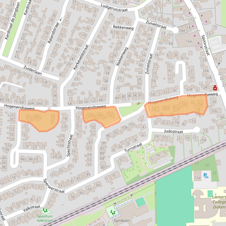 Kaart van postcodegebied 6942DS.