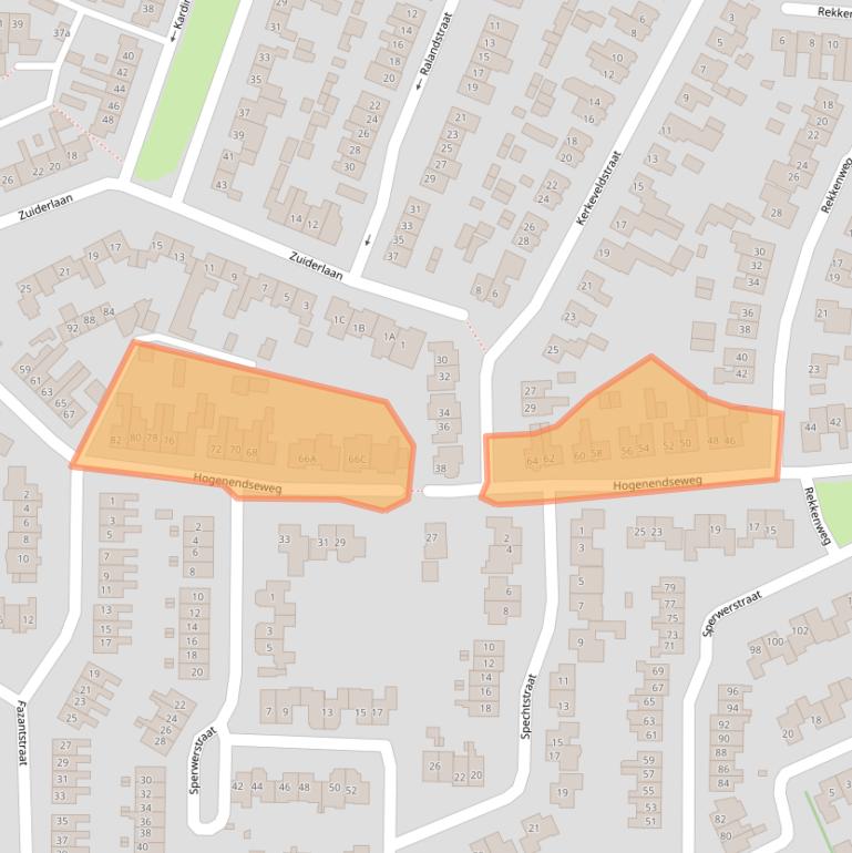 Kaart van postcodegebied 6942DW.