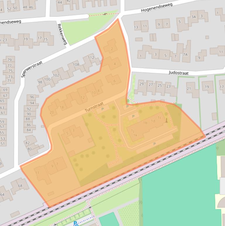 Kaart van postcodegebied 6942DX.