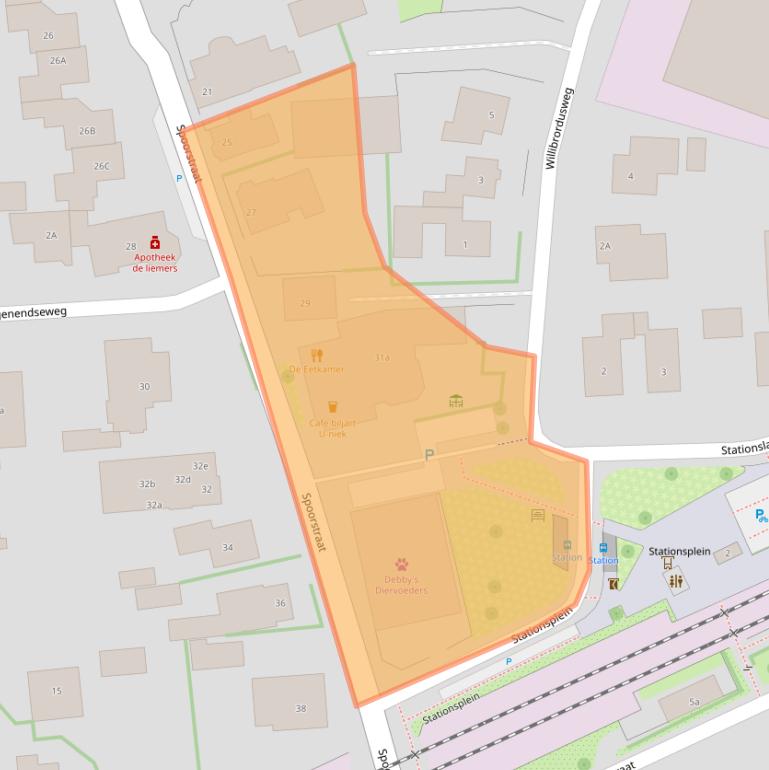 Kaart van postcodegebied 6942EB.