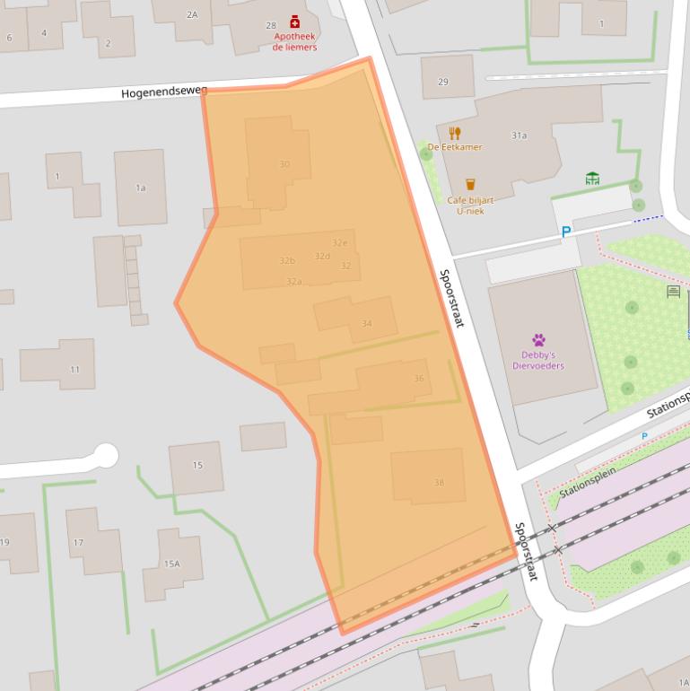 Kaart van postcodegebied 6942EE.