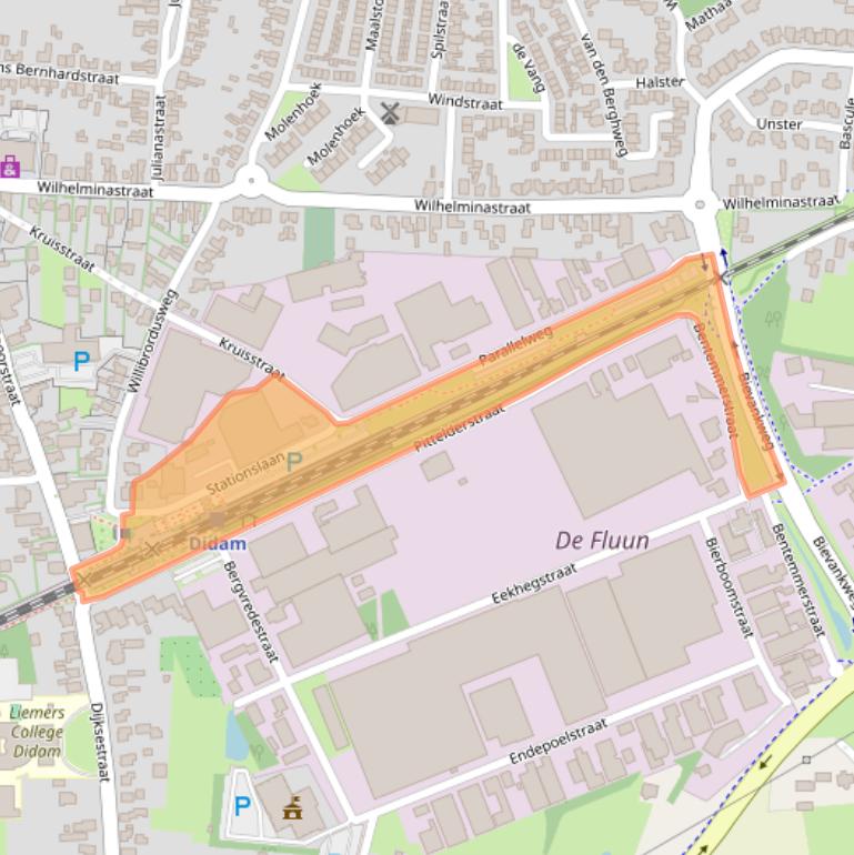 Kaart van postcodegebied 6942EG.