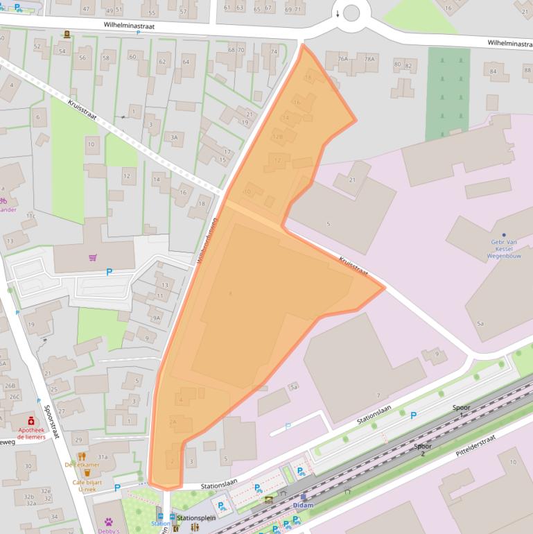 Kaart van postcodegebied 6942EN.