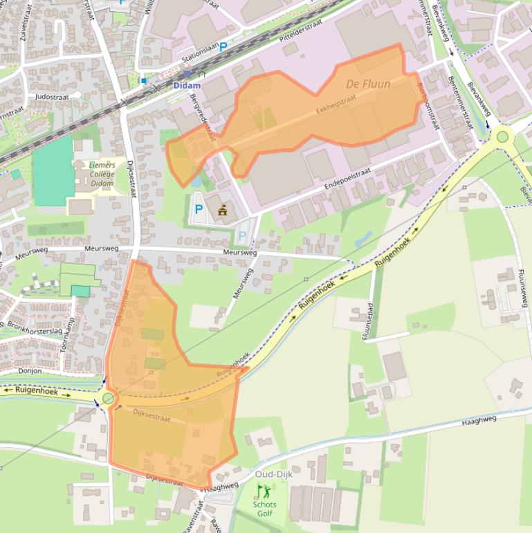 Kaart van postcodegebied 6942GB.