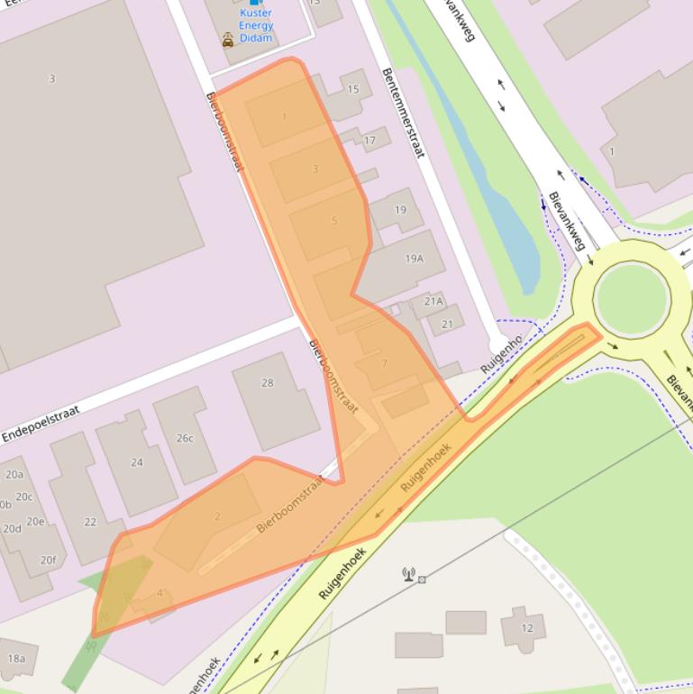 Kaart van postcodegebied 6942GE.