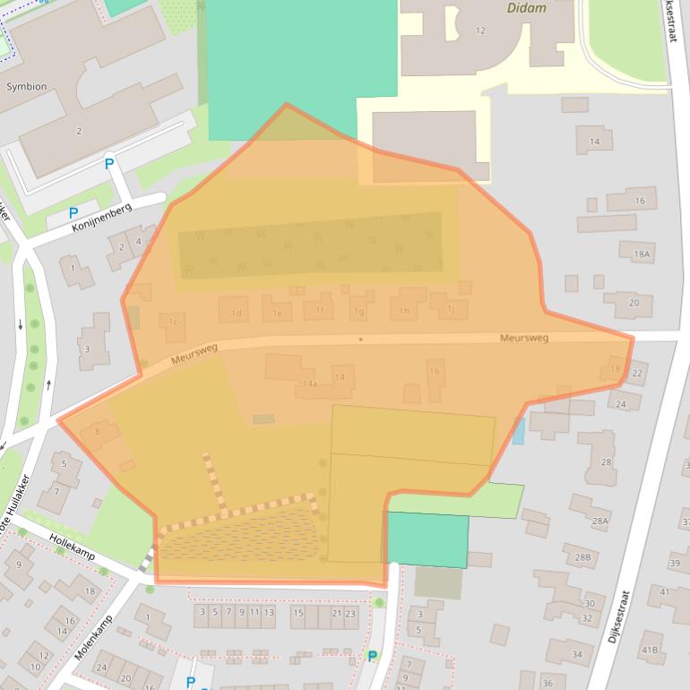 Kaart van postcodegebied 6942GG.