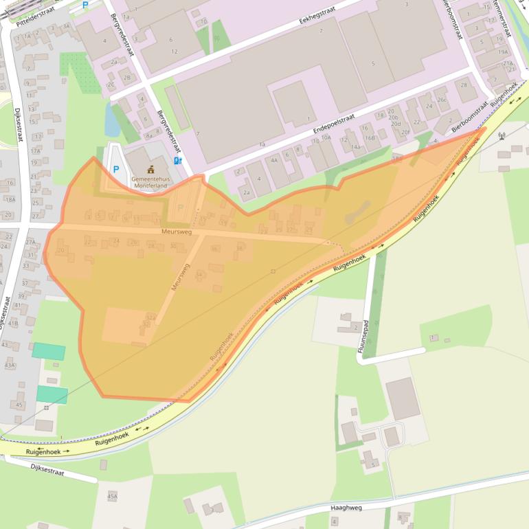 Kaart van postcodegebied 6942GH.