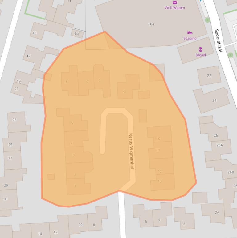 Kaart van postcodegebied 6942GR.