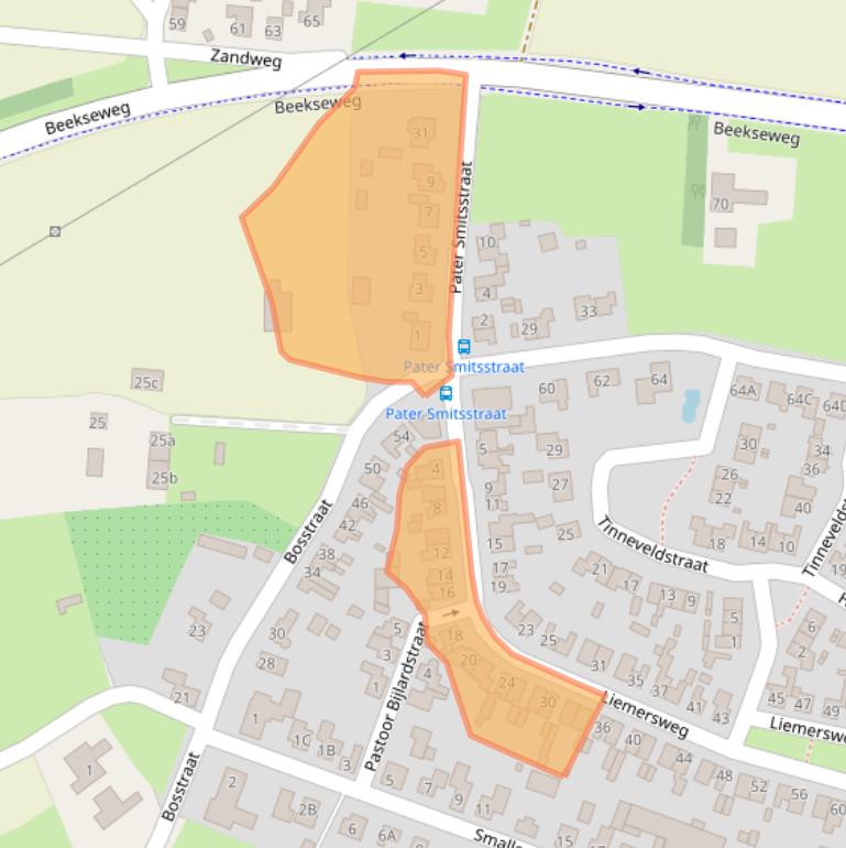 Kaart van postcodegebied 6942HS.