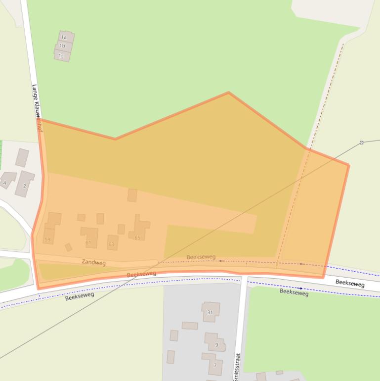 Kaart van postcodegebied 6942JB.