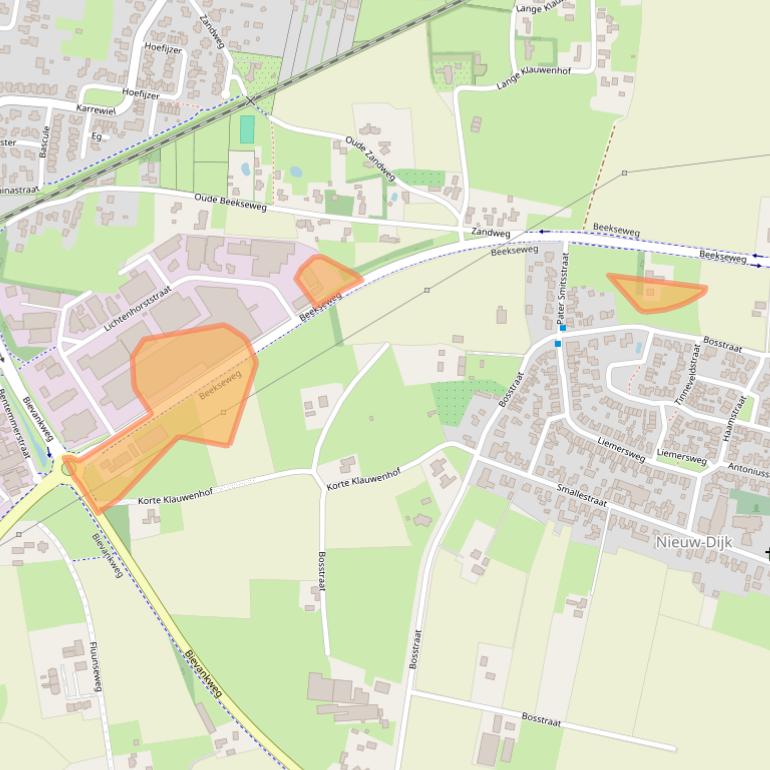 Kaart van postcodegebied 6942JC.