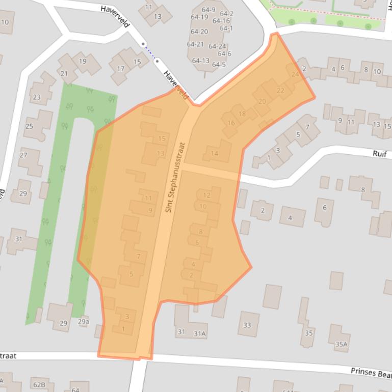 Kaart van postcodegebied 6942JL.