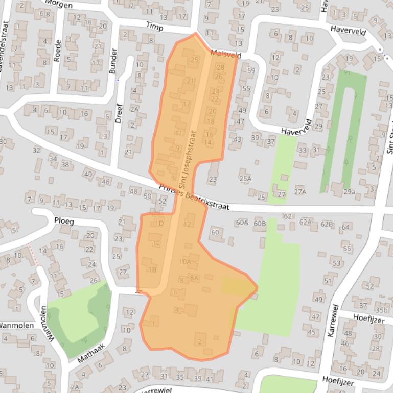 Kaart van postcodegebied 6942JM.