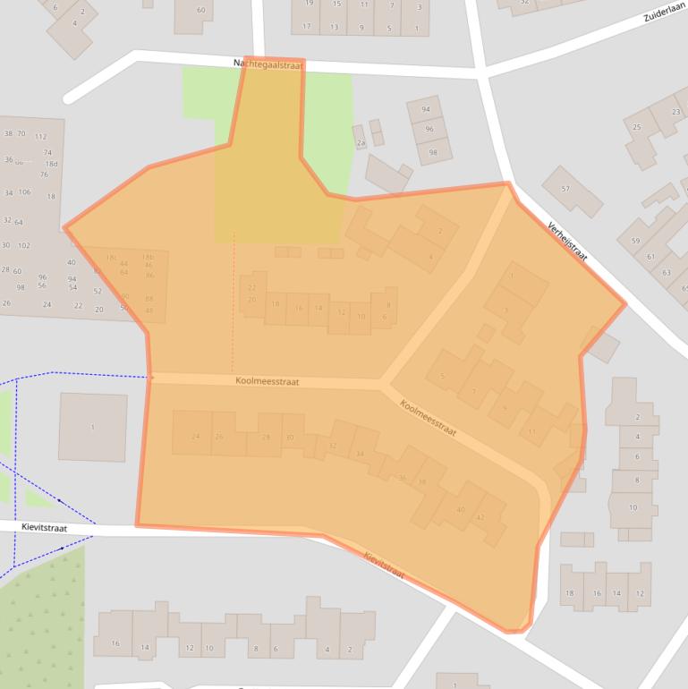 Kaart van postcodegebied 6942KA.